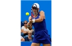 BIRMINGHAM, ENGLAND - JUNE 11: Samantha Stosur of Australia in action against Christina McHale of the USA during day three of the Aegon Classic at the Edgbaston Priory Club on June 11, 2014 in Birmingham, England. (Photo by Paul Thomas/Getty Images)